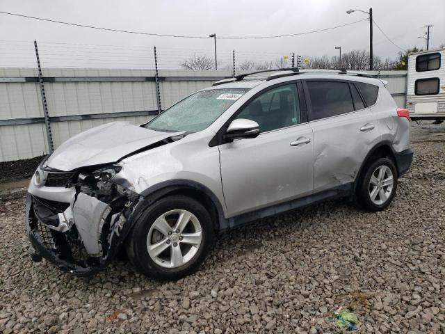 2T3WFREV0EW080128 - 2014 TOYOTA RAV4 XLE SILVER photo 1