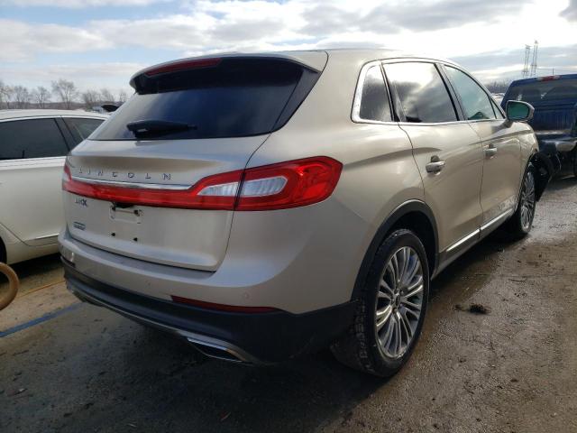 2LMPJ6LR9HBL34112 - 2017 LINCOLN MKX RESERVE بيج صورة 3