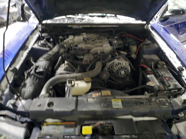 1FAFP40432F220397 - 2002 FORD MUSTANG BLUE photo 11