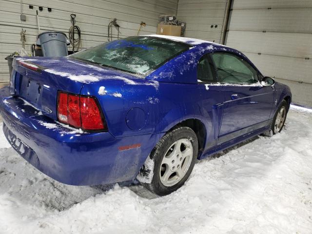 1FAFP40432F220397 - 2002 FORD MUSTANG BLUE photo 3