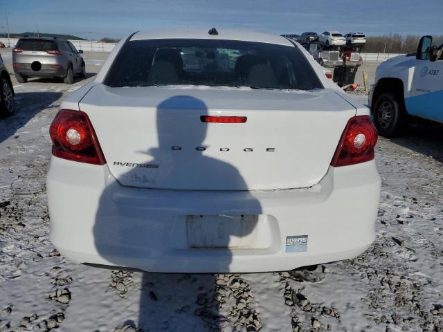 1C3CDZAB4EN159835 - 2014 DODGE AVENGER SE WHITE photo 6