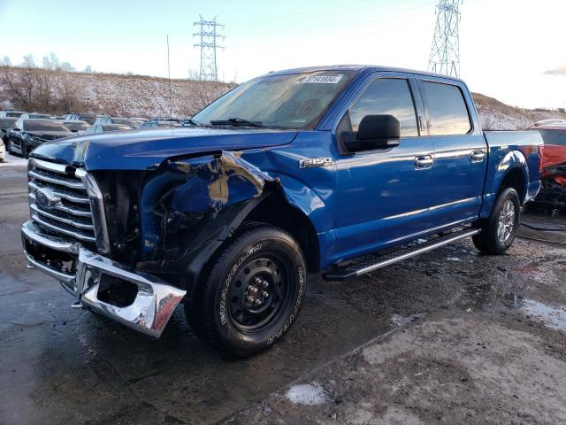 1FTEW1EF7HKC45353 - 2017 FORD F150 SUPERCREW BLUE photo 1