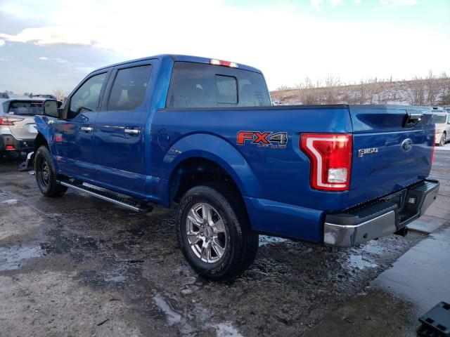 1FTEW1EF7HKC45353 - 2017 FORD F150 SUPERCREW BLUE photo 2