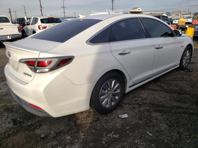 KMHE24L1XGA026102 - 2016 HYUNDAI SONATA HYBRID WHITE photo 3