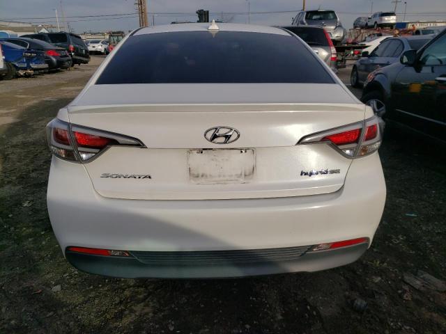 KMHE24L1XGA026102 - 2016 HYUNDAI SONATA HYBRID WHITE photo 6