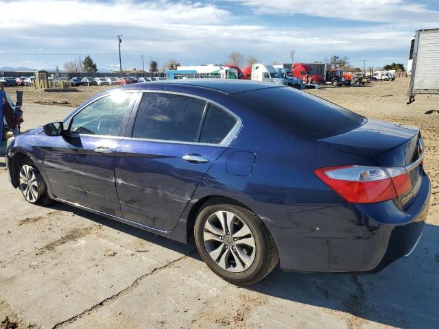 1HGCR2F38FA211015 - 2015 HONDA ACCORD LX BLUE photo 2