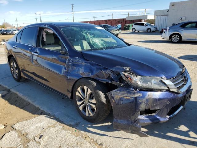 1HGCR2F38FA211015 - 2015 HONDA ACCORD LX BLUE photo 4