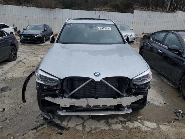 5UXTY3C05M9F59324 - 2021 BMW X3 SDRIVE30I SILVER photo 5