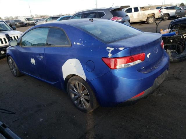 KNAFW6A3XB5327240 - 2011 KIA FORTE SX BLUE photo 2