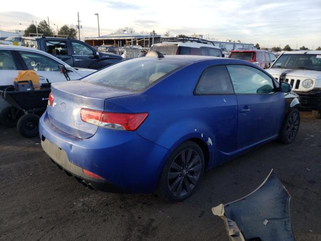 KNAFW6A3XB5327240 - 2011 KIA FORTE SX BLUE photo 3