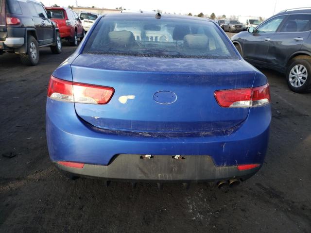 KNAFW6A3XB5327240 - 2011 KIA FORTE SX BLUE photo 6