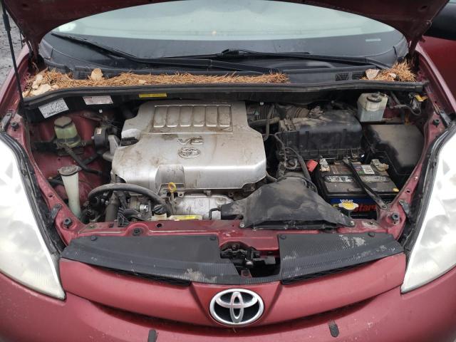 5TDZK23C98S181000 - 2008 TOYOTA SIENNA CE MAROON photo 12