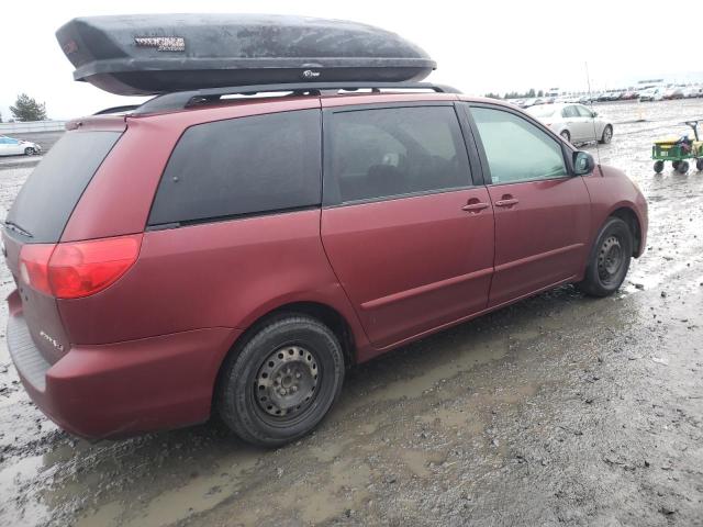 5TDZK23C98S181000 - 2008 TOYOTA SIENNA CE MAROON photo 3