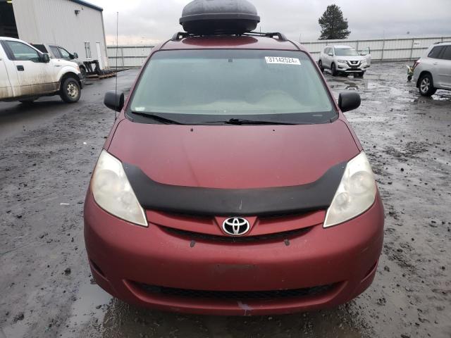 5TDZK23C98S181000 - 2008 TOYOTA SIENNA CE MAROON photo 5