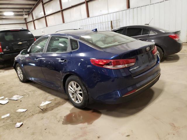 5XXGT4L31GG083952 - 2016 KIA OPTIMA LX BLUE photo 2