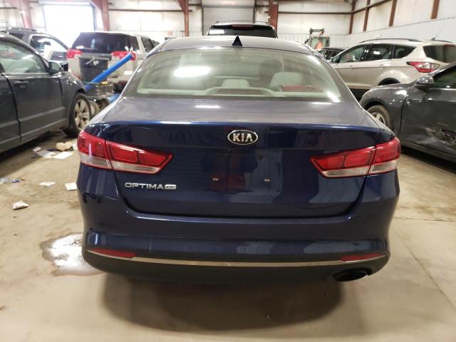 5XXGT4L31GG083952 - 2016 KIA OPTIMA LX BLUE photo 6