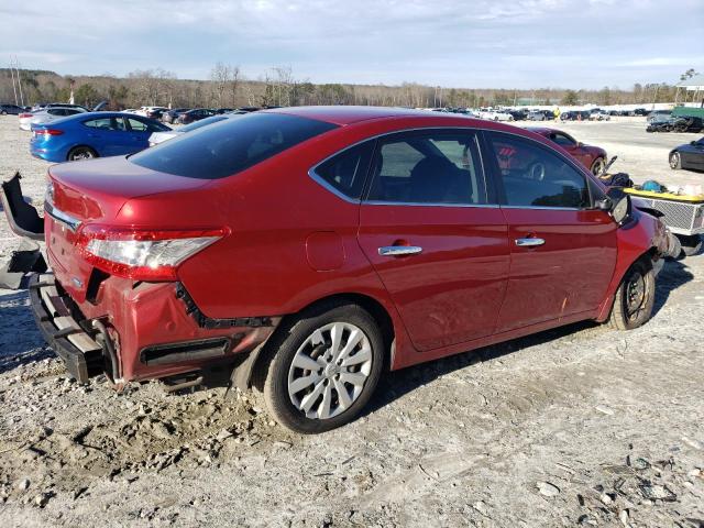 3N1AB7AP1EY276836 - 2014 NISSAN SENTRA S RED photo 3