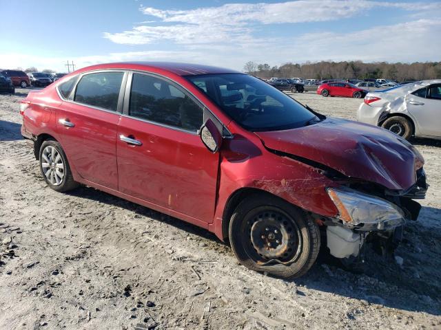 3N1AB7AP1EY276836 - 2014 NISSAN SENTRA S RED photo 4