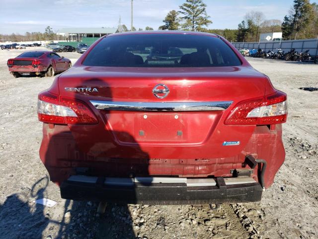 3N1AB7AP1EY276836 - 2014 NISSAN SENTRA S RED photo 6