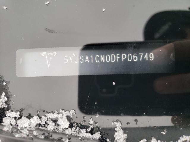 5YJSA1CN0DFP06749 - 2013 TESLA MODEL S ვერცხლისფერი ფოტო 13