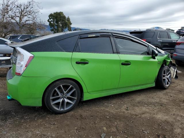 JTDKN3DUXA0067120 - 2010 TOYOTA PRIUS GREEN photo 3