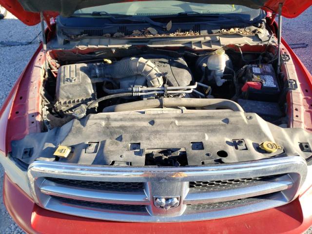 1D7RB1CT2AS126935 - 2010 DODGE RAM 1500 RED photo 11