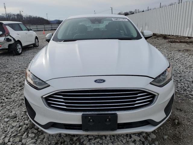 3FA6P0G78KR186288 - 2019 FORD FUSION S WHITE photo 5