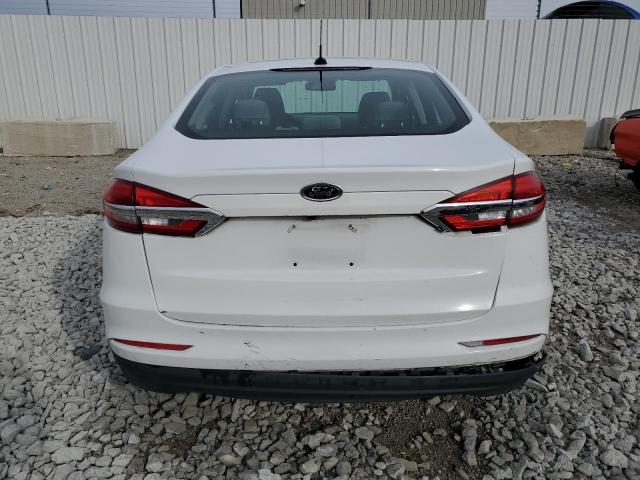 3FA6P0G78KR186288 - 2019 FORD FUSION S WHITE photo 6