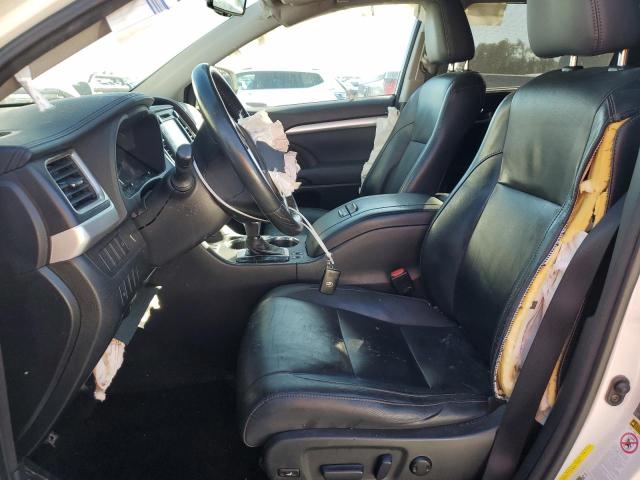 5TDKKRFH3ES024186 - 2014 TOYOTA HIGHLANDER XLE WHITE photo 7