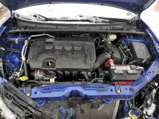 2T1BURHE2GC555713 - 2016 TOYOTA COROLLA L BLUE photo 11