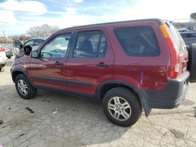 JHLRD78884C034189 - 2004 HONDA CR-V EX BURGUNDY photo 2