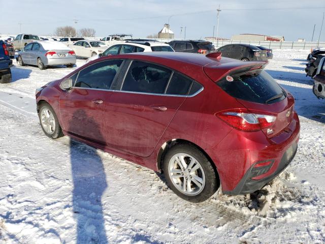 3G1BE6SMXHS511886 - 2017 CHEVROLET CRUZE LT RED photo 2