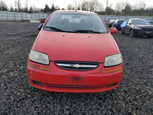 KL1TJ52674B259305 - 2004 CHEVROLET AVEO LS Qırmızı foto 5