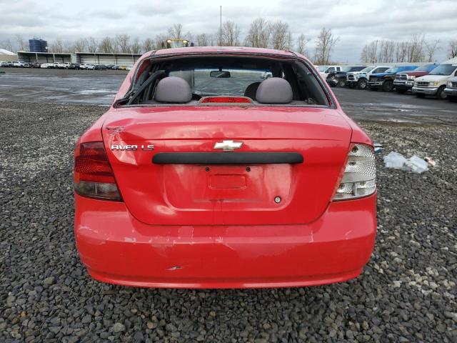 KL1TJ52674B259305 - 2004 CHEVROLET AVEO LS Qırmızı foto 6