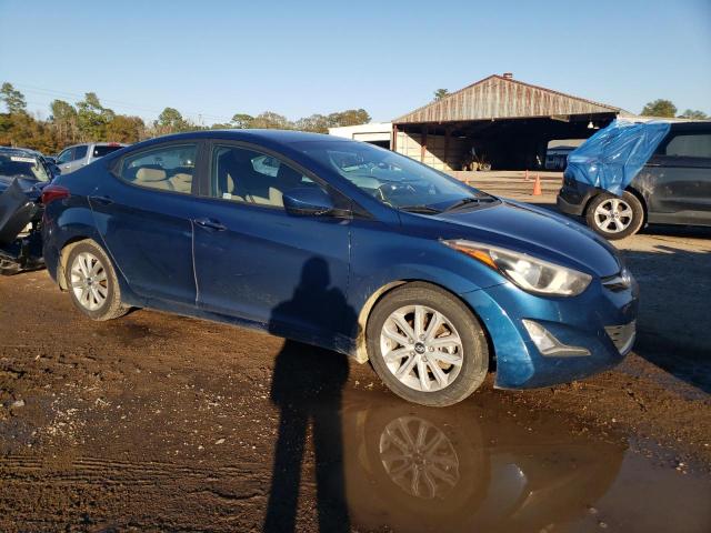 KMHDH4AE0FU389196 - 2015 HYUNDAI ELANTRA SE BLUE photo 4