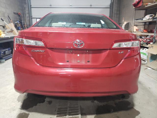 4T1BF1FK4CU554513 - 2012 TOYOTA CAMRY BASE RED photo 6