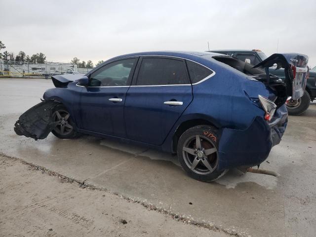 3N1AB7AP2HY386573 - 2017 NISSAN SENTRA S BLUE photo 2