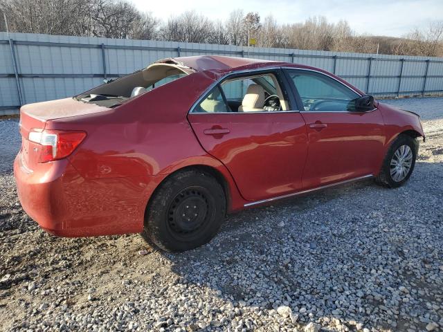 4T1BF1FK9EU807666 - 2014 TOYOTA CAMRY L RED photo 3