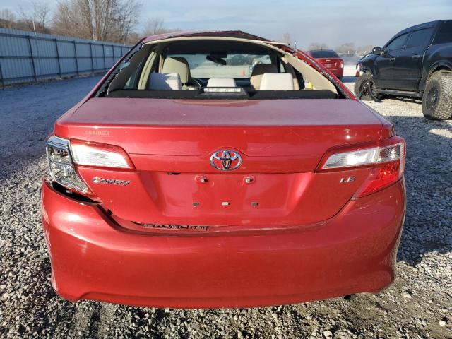 4T1BF1FK9EU807666 - 2014 TOYOTA CAMRY L RED photo 6