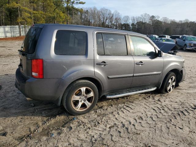 5FNYF3H65EB008969 - 2014 HONDA PILOT EXL GRAY photo 3