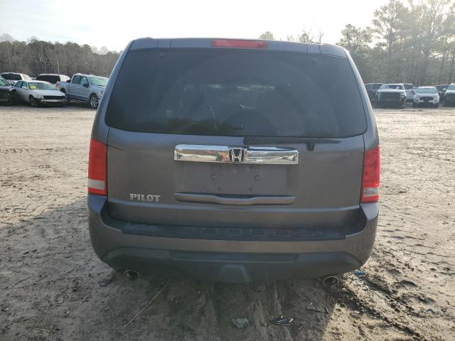 5FNYF3H65EB008969 - 2014 HONDA PILOT EXL GRAY photo 6