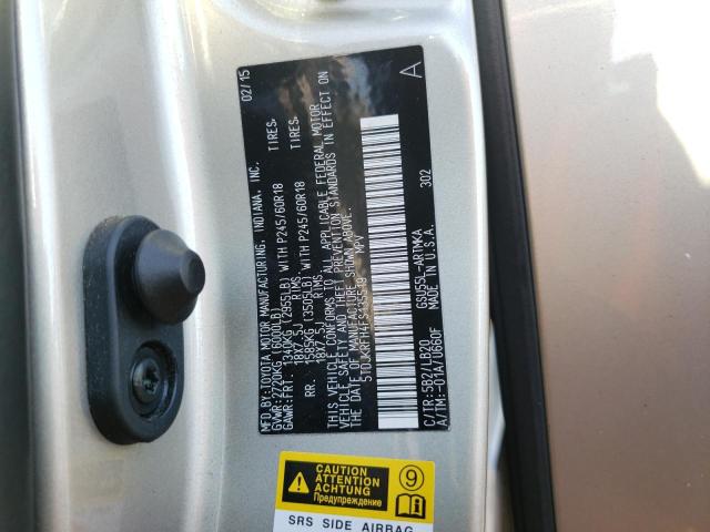 5TDJKRFH4FS135519 - 2015 TOYOTA HIGHLANDER XLE TAN photo 13