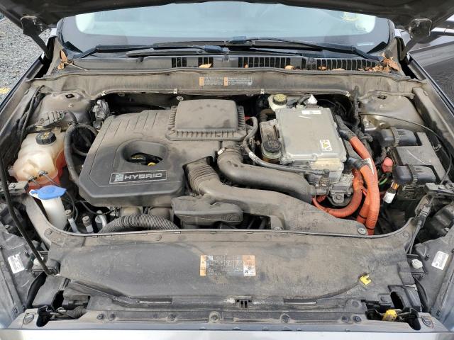 3FA6P0RU0DR355953 - 2013 FORD FUSION TITANIUM HEV GRAY photo 11