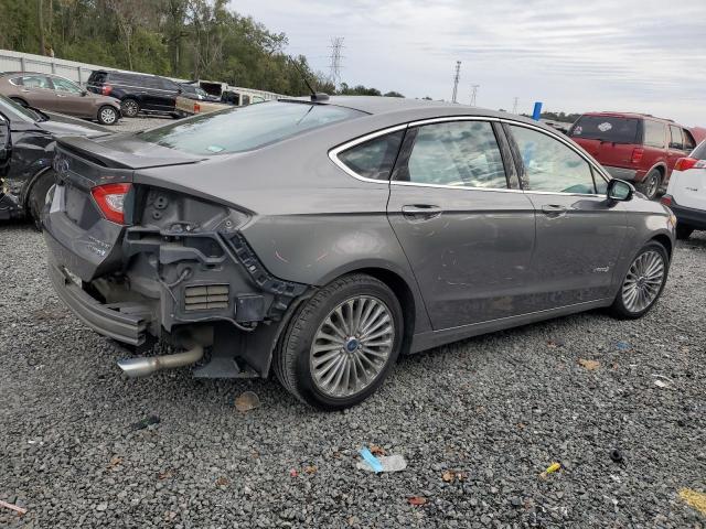 3FA6P0RU0DR355953 - 2013 FORD FUSION TITANIUM HEV GRAY photo 3