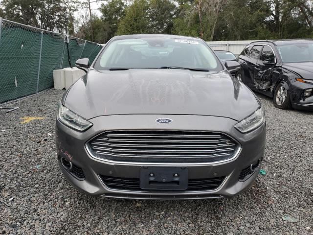 3FA6P0RU0DR355953 - 2013 FORD FUSION TITANIUM HEV GRAY photo 5