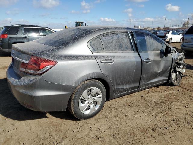 19XFB2F57DE095995 - 2013 HONDA CIVIC LX GRAY photo 3