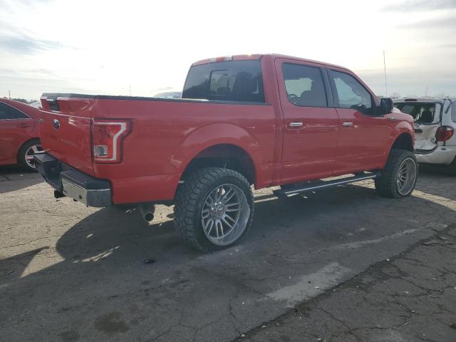 1FTEW1C88HKC36813 - 2017 FORD F150 SUPERCREW RED photo 3