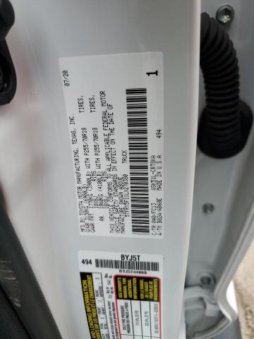 5TFRY5F11LX270380 - 2020 TOYOTA TUNDRA DOUBLE CAB SR/SR5 WHITE photo 12