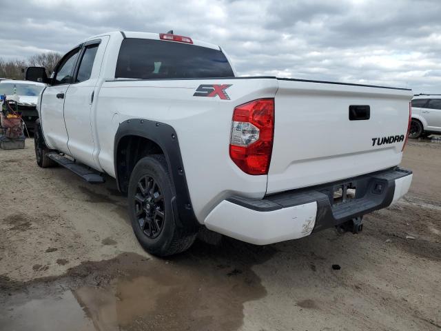 5TFRY5F11LX270380 - 2020 TOYOTA TUNDRA DOUBLE CAB SR/SR5 WHITE photo 2