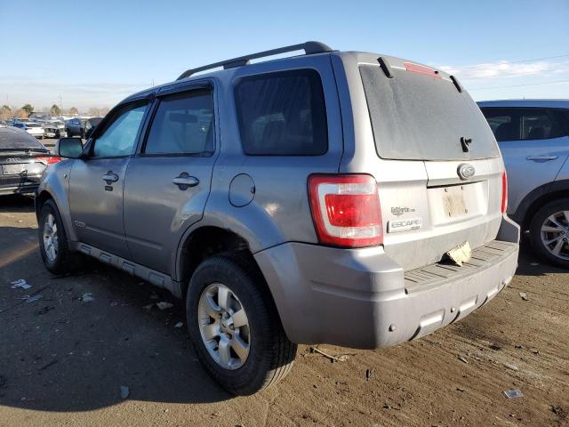 1FMCU04178KA56873 - 2008 FORD ESCAPE LIMITED GRAY photo 2